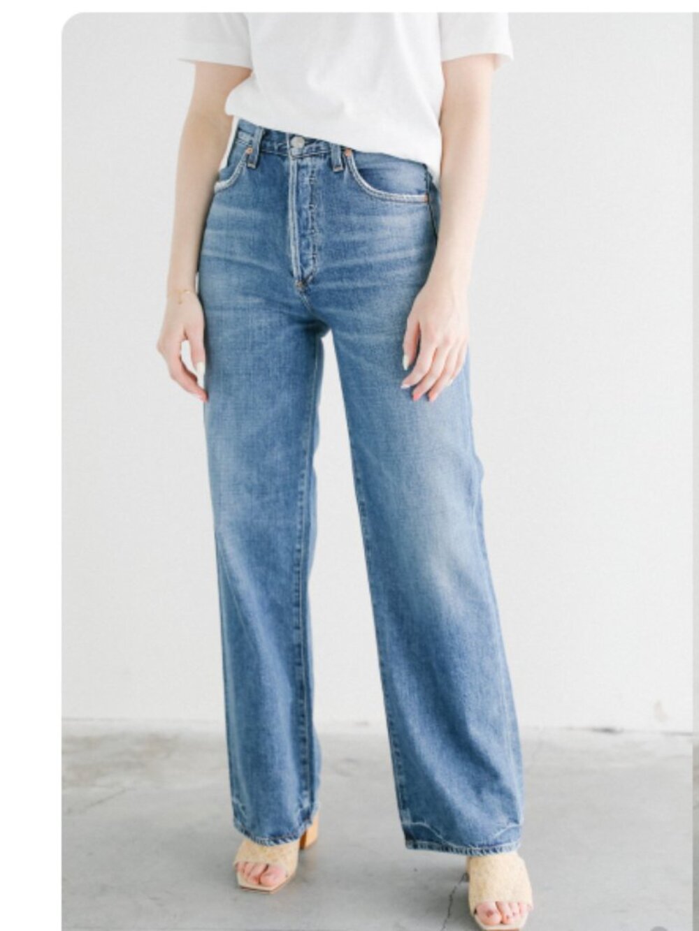 Citizens of Humanity Flavie Wide Leg Jeans in Truth Size 26